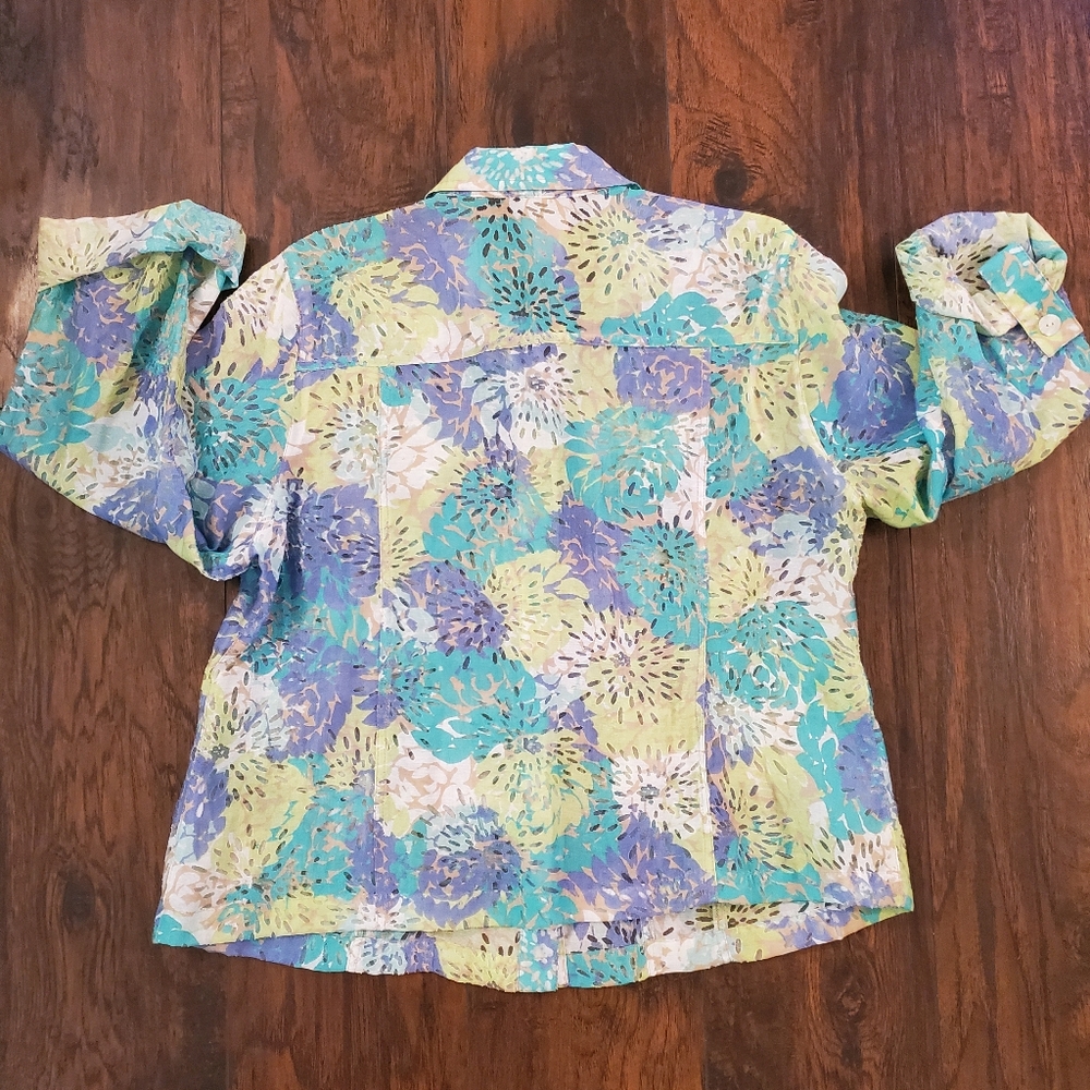 Ruby Road Lightweight Semi Sheer Jacket Size 16w … - image 5